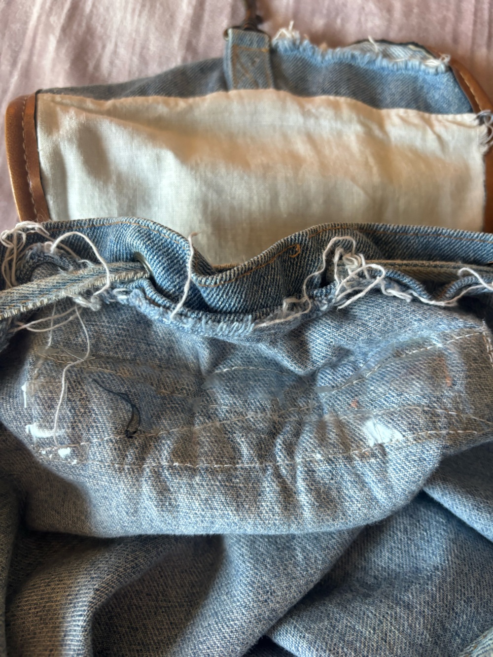 Rare Vintage Disney Winnie the Pooh Denim Backpack - Picture 7 of 9